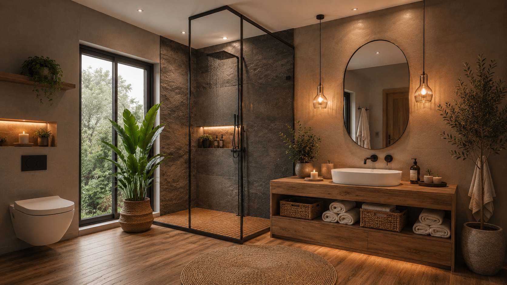10 zajímavých tipů na minimalistickou koupelnu, která působí čistě, moderně a nadčasově